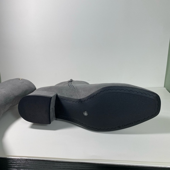 Charter Club 9.5 medium NWT Heather Gray Boots - Picture 8 of 11